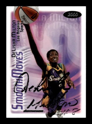2000 Skybox Dominion WNBA # 144 DeLisha Milton Autograph Signed Card (B2) Sparks - Image 1 of 2