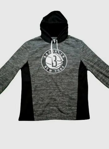 Brooklyn Nets Fanatics Branded Instant Replay Colorblocked Pullover Hoodie Cover