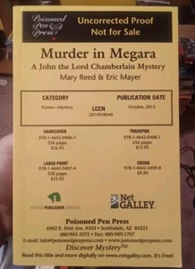 Murder in Megara : A John, the Lord Chamberlain Uncorrected Proof Softcovers - Picture 1 of 3
