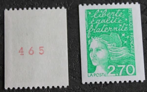 Timbre Marianne de LUQUET 2,70 - roulette n° rouge - YT 3100A - Neuf** - 1997 - Picture 1 of 1