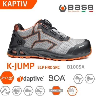 BASE KAPTIV SCARPE DA LAVORO ANTINFORTUNISTICA K-JUMP S1P HRO SRC BOA B1005A +