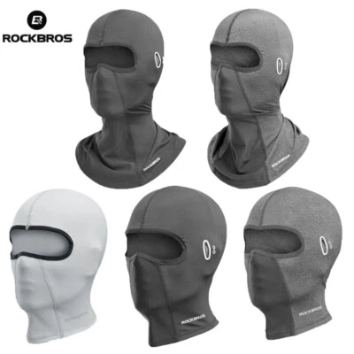 ROCKBROS Mascarilla Facial Seda Hielo Pasamontañas Protección UV Enfriamiento Máscara Malla Transpirable Foto 1 de 4