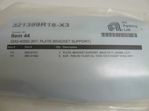 NUEVO KIT PLACA SOPORTE SOPORTE AMAT MATERIALES APLICADOS 0242-40582 - Imagen 1 de 2