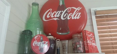 Coca-Cola Lifetime Collection 24" Porcelana Botón Coca-Cola Letrero Más L@@K Recogida! Foto 1 de 4