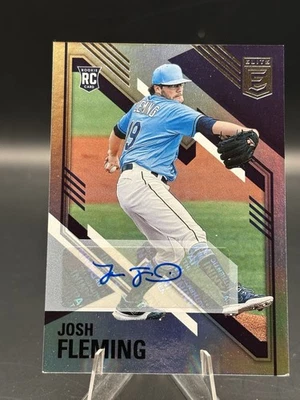 2021 Panini Chronicles Elite Autographs Josh Fleming RC Auto Tampa Bay Rays #44 - Image 1 of 2