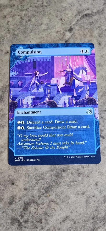 Compulsion Wilds of Eldraine: Enchanting Tales Regular Enchantment UC NM MTG  - Image 1 of 1