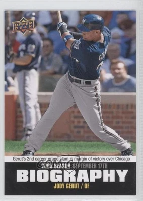 2010 Upper Deck Season Biography Jody Gerut #SB-187 - Image 1 of 2