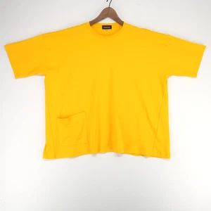 Eskandar Shirt Womens One Size Yellow Pima Cotton Pocket Relaxed Fit Oversized - Picture 1 of 8