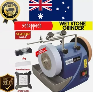 Workshop Wet Stone Grinder Electric Sharpener 120W with Jig Kit Sharpening Tool - Picture 1 of 8