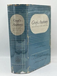 Gray's Anatomy 31st Ed. (1954) – Johnston & Whillis | Rare DJ | Kerry Bluglass - Picture 1 of 6
