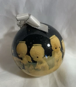 Vintage 1994 Precious Moments Kunststoff Weihnachtsschmuck Krippe #34 - Bild 1 von 19