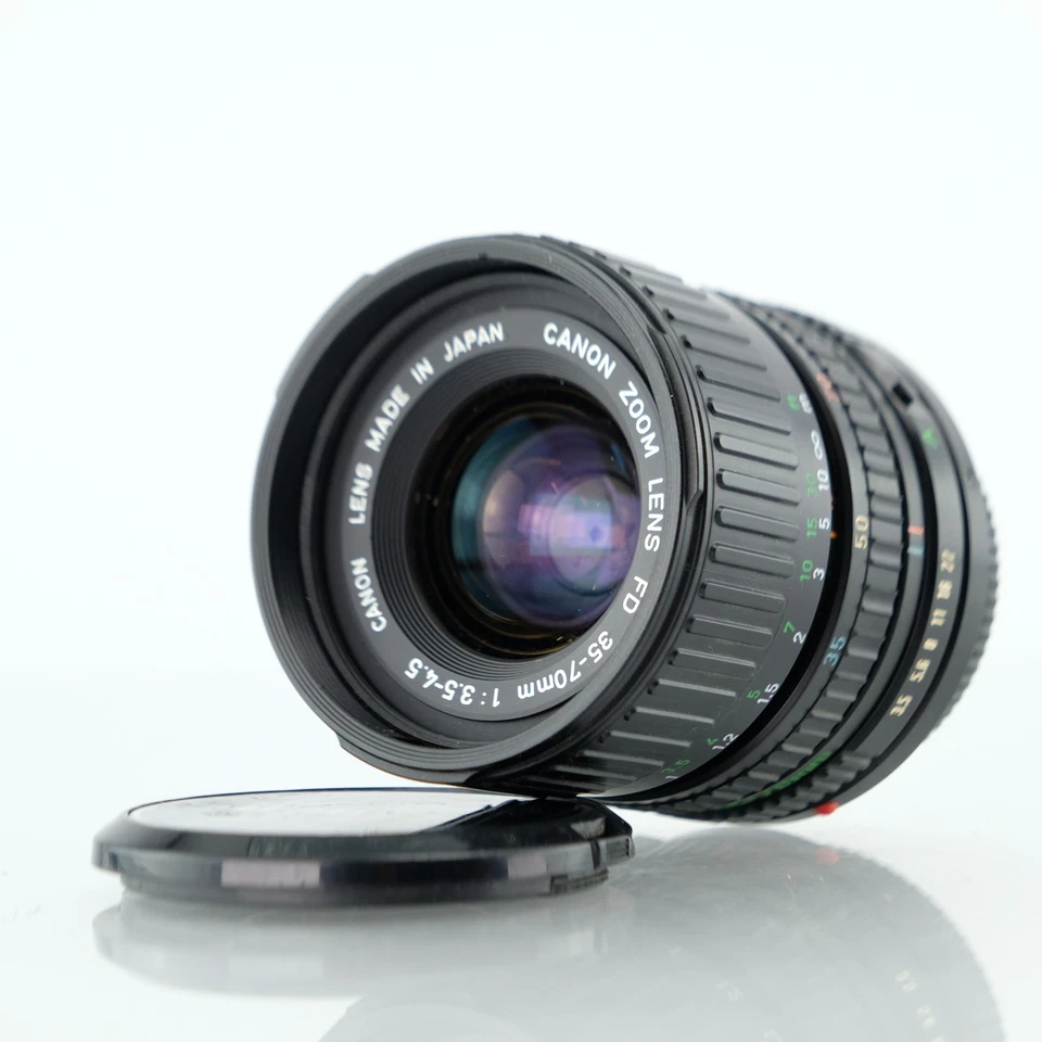 Canon FD 35-70mm f/3.5-4.5 Zoom Lens Manual Focus SLR Film Camera Prime Japan Vi - Image 1 of 4