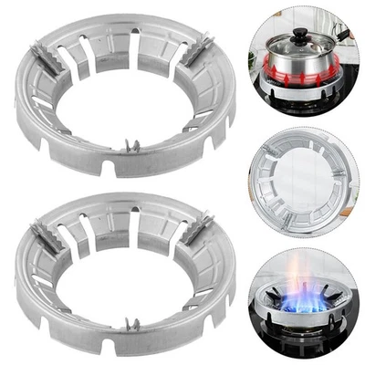  2 Pcs Gas Stove Energy Saver Cover Burner Wok Stand Covers for Burners - Bild 1 von 4