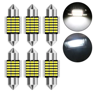 Brand New Lamp Beads 31MM 6000K 6Pcs Interior LED Map/Dome Light Bulbs - Picture 1 of 7