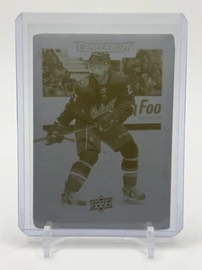 2017-18 UD Compendium Hockey piastra di stampa giallo #40 Freddie Hamilton 1/1 - Foto 1 di 2