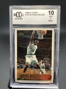 1996-97 Topps Antoine Walker #146 (RC) ROOKIE GRADED BCCG 10 GEM MINT!! - Foto 1 di 3