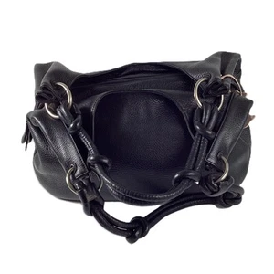 Radley London Black Leather Knotted Double Handle Slouchy Handbag - Picture 1 of 6