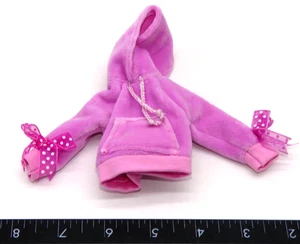 Barbie Sudadera con Capucha Difusa Muñeca Lazos Púrpura Moda Ropa Fashionista Suéter - Imagen 1 de 5