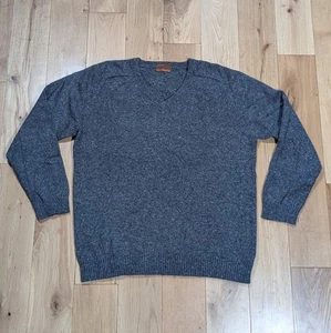 M&S Collezione Men’s Large Cashmere Blend V Neck Charcoal Grey Jumper  - Picture 1 of 9