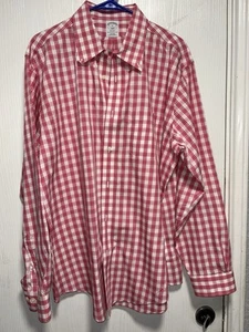 Brooks Brothers Regent 1818 Red Plaid Long Sleeve Button Up Men’s XLarge - Picture 1 of 4