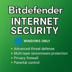Bitdefender Internet Security  3 Years | 1-10 Devices | Windows Only - Picture 1 of 1