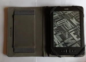 Kindle eBook-Reader mit Lederhülle Ladegerät 6 Zoll Neuwertig - Bild 1 von 3