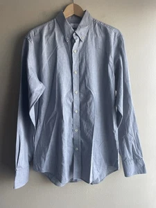Neu Adriano Goldschmied graues Button Down Herrenhemd Größe Medium  - Bild 1 von 9