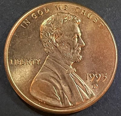 1995 D Lincoln Cent Doubled Die Obverse FS-103 DDO-003 - Image 1 of 4