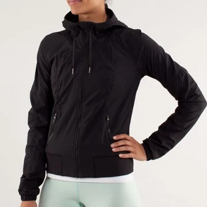 Lululemon Street To Studio Jacket Coat Zip-Up Women’s 8 Black Activewear Running - Picture 1 of 8