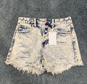 Vervet Acid Wash Distressed Denim Jean Shorts Women's Size Small - Picture 1 of 7