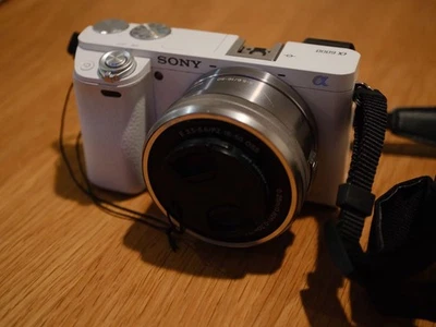 Sony Alpha a6000 Mirrorless Camera w/ Lens, Battery, Charger, Used - Image 1 of 4