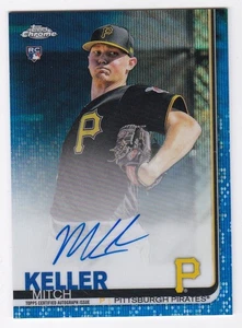 2019 Topps Chrome Blue Mitch Keller Pittsburgh Pirates Autograph Auto Card /150 - Bild 1 von 1