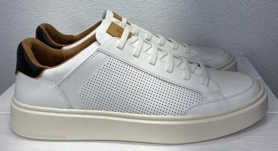 Tenis Allen Edmonds Oliver blancos para hombre talla 12D de cuero sin cordones elásticos de encaje Foto 1 de 4