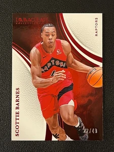 Scottie Barnes 2024-25 Immaculate Collection Red Parallel /49 Raptors - Picture 1 of 2