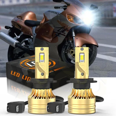 For Suzuki GSX1300R Hayabusa 1999-2019 LED Motorcycle Headlight 6000K White Bulb - Image 1 of 4