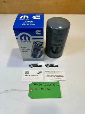 Dodge Ram Cummins 1989-2024 5,9 L 6,7 L filtro de aceite de motor diésel OEM# 5083285AA Foto 1 de 4