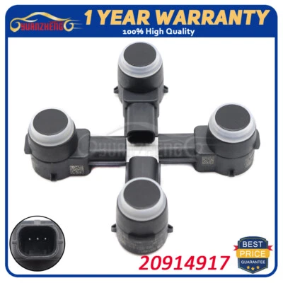 4x Parking Assist Sensor 20914917 Black Color For Cadillac CTS SRX ELR 2008-2015 - Изображение 1 из 4