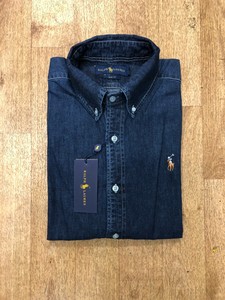 ralph lauren denim long sleeve shirt