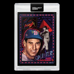 Topps PROJECT 2020 Card 74 - 1954 Ted Williams by Efdot (With Box) IN HAND - Picture 1 of 3