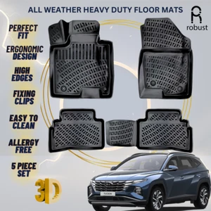 Tapetes forros para Hyundai Tucson 2022-2025 alfombras de coche de alta resistencia para todo tipo de clima - Imagen 1 de 9
