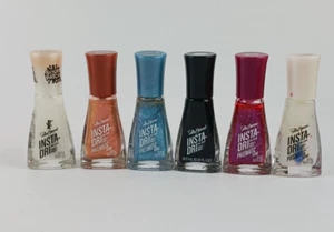 6 PACK SALLY HANSEN MIXED LOT NAIL COLOR INSTA-DRI COLORS IN DESCRIPTION - Picture 1 of 15