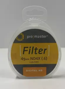 Promaster Digital HD Filter 49mm ND4x (.6) Code 8485 - Picture 1 of 5