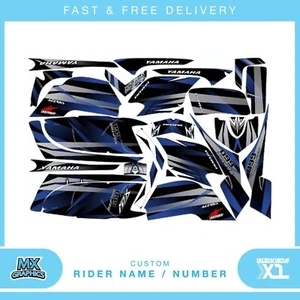 Fits Yamaha Raptor 660 quad decals name & number mx laminate vinyl - Picture 1 of 1