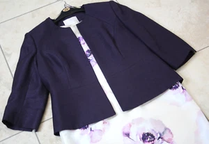 JACQUES VERT Purple Lilac mix Mother of Bride Groom Jacket & Dress Suit UK 14/16 - Picture 1 of 13
