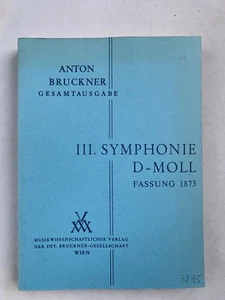 Noten.  Bruckner. III. Symphonie D-Moll.  Studienpartitur. - Bild 1 von 1