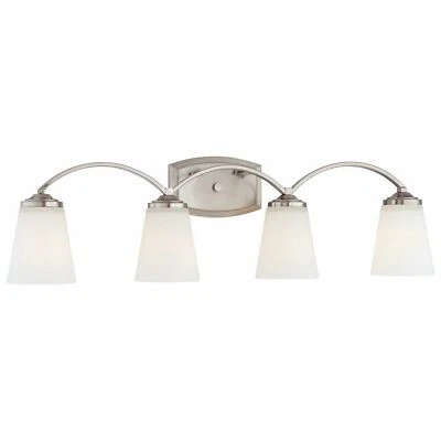 Minka Lavery 6964 4 Light Bathroom Vanity Light - Nickel