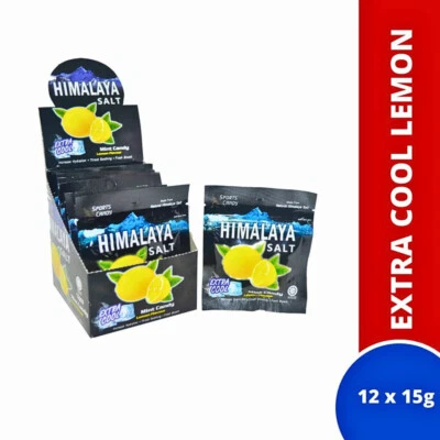 Sal del Himalaya deportiva caramelo limón menta para hidratación calmante para dolor de garganta 15 g x 12 Foto 1 de 4