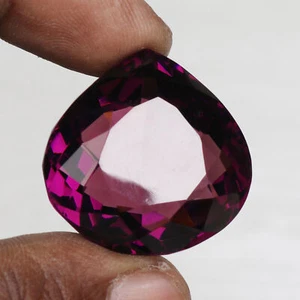 Piedra preciosa suelta de corte facetado pera grande púrpura 90,00 quilates mejor regalo para ella - Imagen 1 de 3