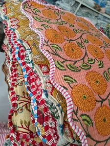 Lot Of Pcs Unique Block print placemats Boho placemats Cotton Block Print placem - Picture 1 of 6