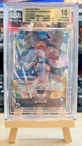 BGS 10 Gem Mint 2023 One Piece Rebecca OP04-039 Kingdoms Of Intrigue Japanese - Picture 1 of 2